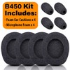 B450-XT Kit Replacement Ear Pads Cushion Mic Foam Compatible with