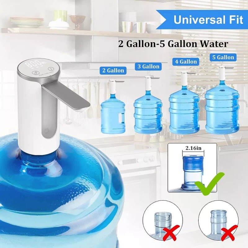 Dispensador De Agua Eléctrico Usb Recargable Bomba De Agua