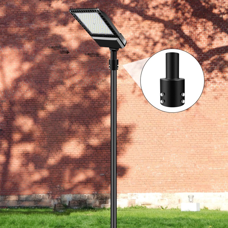 Koiyingnote 4 Inch Round Pole Tenon Adapter for Light Pole,