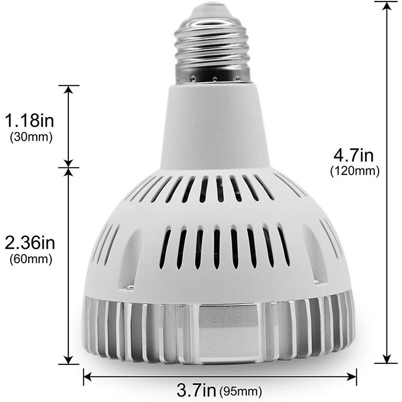 Klgeivb PAR30 E27 35W White LED BULB LAMP 85-265V Floodlight