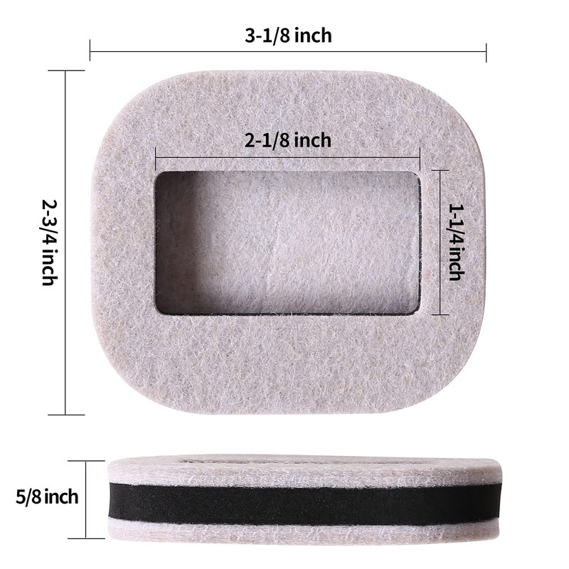 16 PCS Felt Furniture Coasters Caster Cups, Bed Office Chair