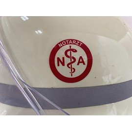 Helmet Stickers Emergency Doctor Emergency Service Fire Brigade Helmet Sticker Pack of 2