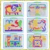 DERAYEE Creative Mosaic Puzzle 296 Pieces Colorful Educational Games Gift