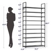 Kitsure Shoe Rack for Closet - 10-Tier Shoe Organizer with