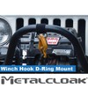 Metalcloak Winch Hook D-Ring Hoop Mount, Nickle Plated D-Ring, Safe