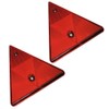 Triangle Red Reflectors, MoreChioce 2PCS Automotive Triangle Reflector Waterproof Car