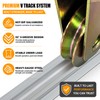 Otoolling 12ft Sliding Gate V Track Kit, 3 x 4ft