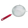D'Emilia - Stainless Steel Kitchen Strainer with Red Ergonomic Handle,