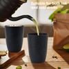 BUSOKIP 6 Pack Wheat Straw Cups 12 oz, Plastic Cups