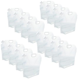 WMXWAN 16-Pack Collapsible Water Containers (2.6 Gallon / 10L Each) - BPA Free Food Grade Water Storage Bags - Leak-Proof & Reusable for Camping, RV, Hiking & Home Backup (42 Gallons Total)