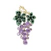 Grape Brooch Pins for Women, Green Leaf Grape Brooch Pin,