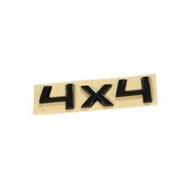 Lettering 4x4 Black Sticker Emblem Blackline Logo