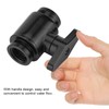 G1/4 Ball Valve, Black Valve, High Flow Ball Valve Structure,
