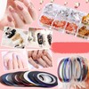 Nail Art Kit Professional Brush Decoration Thread Stamping Sticker Nail
