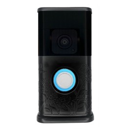 Garden Video Doorbell Cover (Compatible with Ring 3, 3 Plus, 4, Battery Plus, and Battery Pro) (Matte Black)