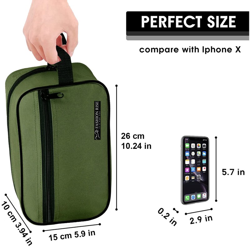Toiletry Bag Water-Resistant Nylon Travel Wash Bag Lightweight Dopp Kit