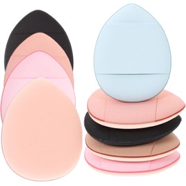 Paquete de 25 Esponjas de Maquillaje Reutilizables Cinta para Dedos, de Tela Flexible, Ideales para Aplicar Base Líquida y Corrector Color Aleatorio