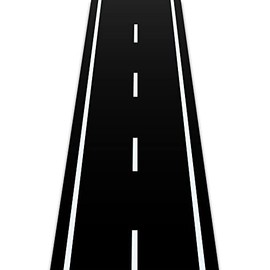 Racetrack Floor Running Black Racer Party Decoration Mat Road Table Runner Long Racetrack Tablecloth Drag for Party (Simple Style, 32 ft x 4.5 ft)