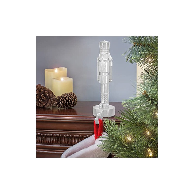 National Tree Company SM95-B82128WH10 Stocking Holder, White