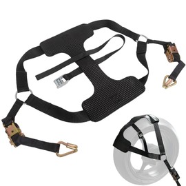 Porotmotor Motorcycle Ratcheting Tie-Down Strap, Rear Wheel Tie Down Tire Sling Strap with Ratchet