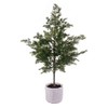 Vickerman 37" Artificial Green Cypress Sapling Potted.