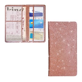 Ziciner - Soporte para registro y seguro de coche, organizador de guantera para documentos de tarjetas con cierre magnético, accesorios universales para el interior del vehículo para coches, SUV