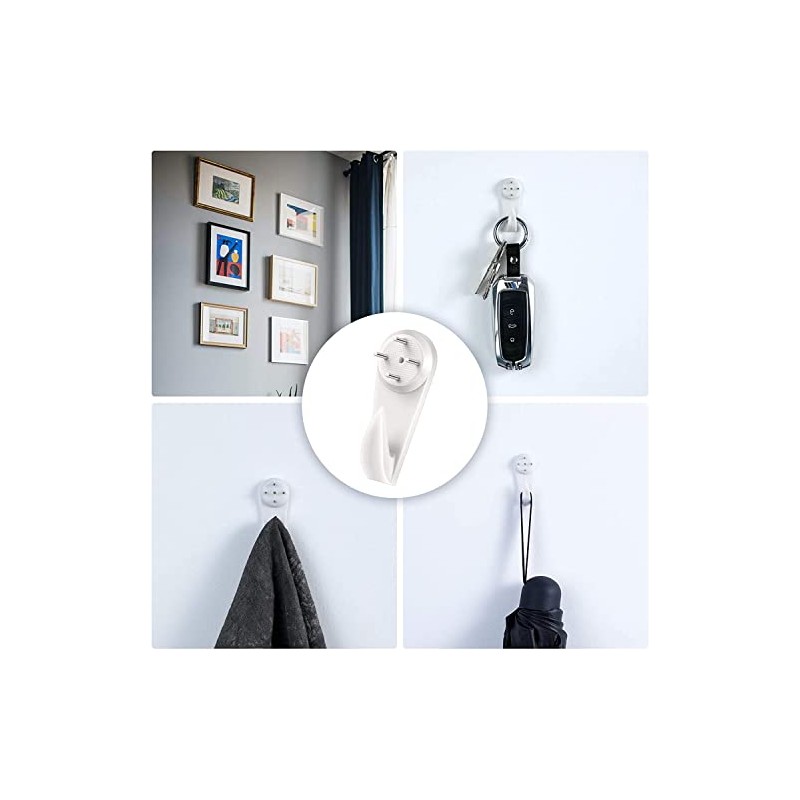 43 Pcs Ganchos de Pared Invisibles para Colgar en la