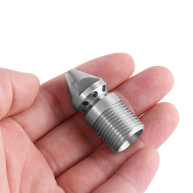 Stainless Steel SS304 Drain Sewer Cleaning Pipe Jetter Nozzle for