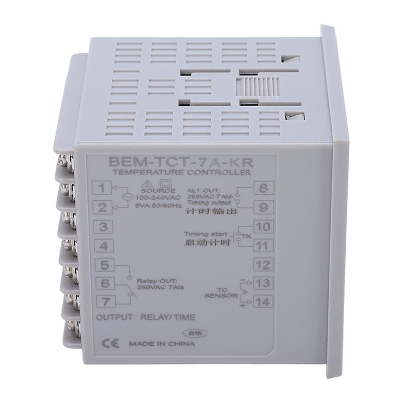 Digital Display Temperature Controller Relay Output Thermostat for Heat Press