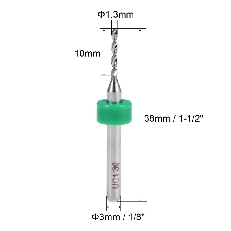 sourcing map PCB Drill Bit 1.3 mm Carbide Turning Tool