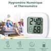 Vinabo Pack of 2 Room Thermometers, Thermometers, Thermo-Hygrometer with High