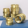 100pcs M3 Brass Threaded Inserts, Metric Knurled Nuts, M3x5.7x4.6 Heat