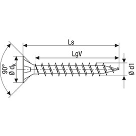 Spax universal screw, 1081020350155