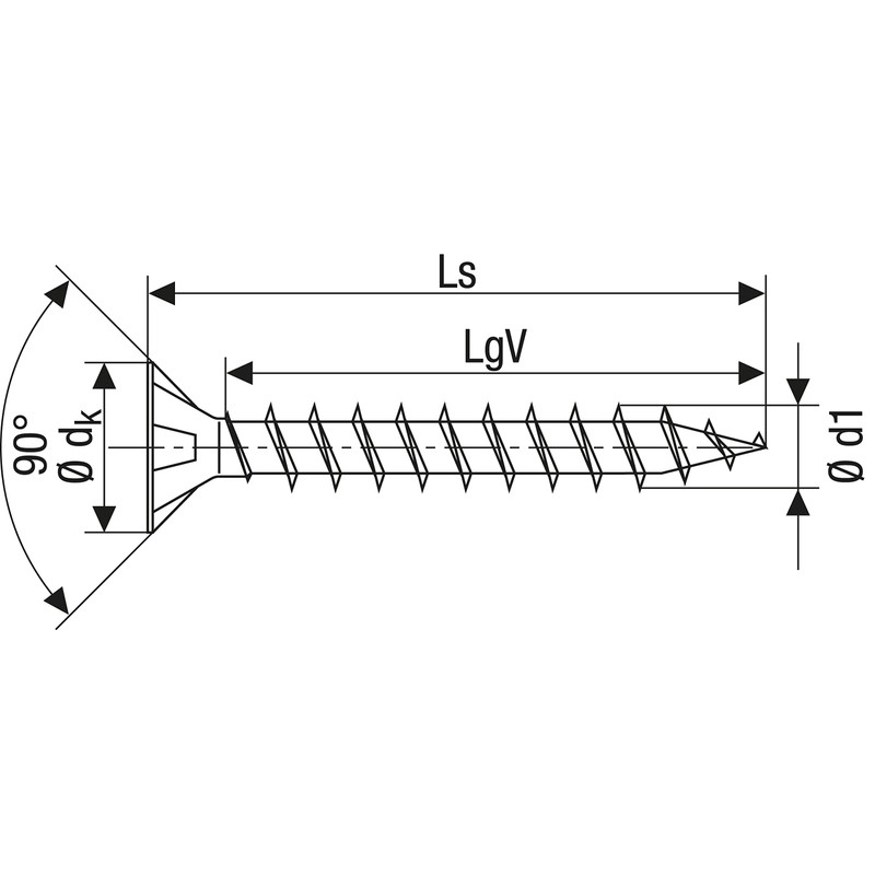 Spax universal screw, 1081020350155