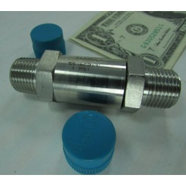 Swagelok New Swagelok / Nupro 3/8" x 3/8" NPT Male Stainless Poppet Check Valves SS-6C2-1