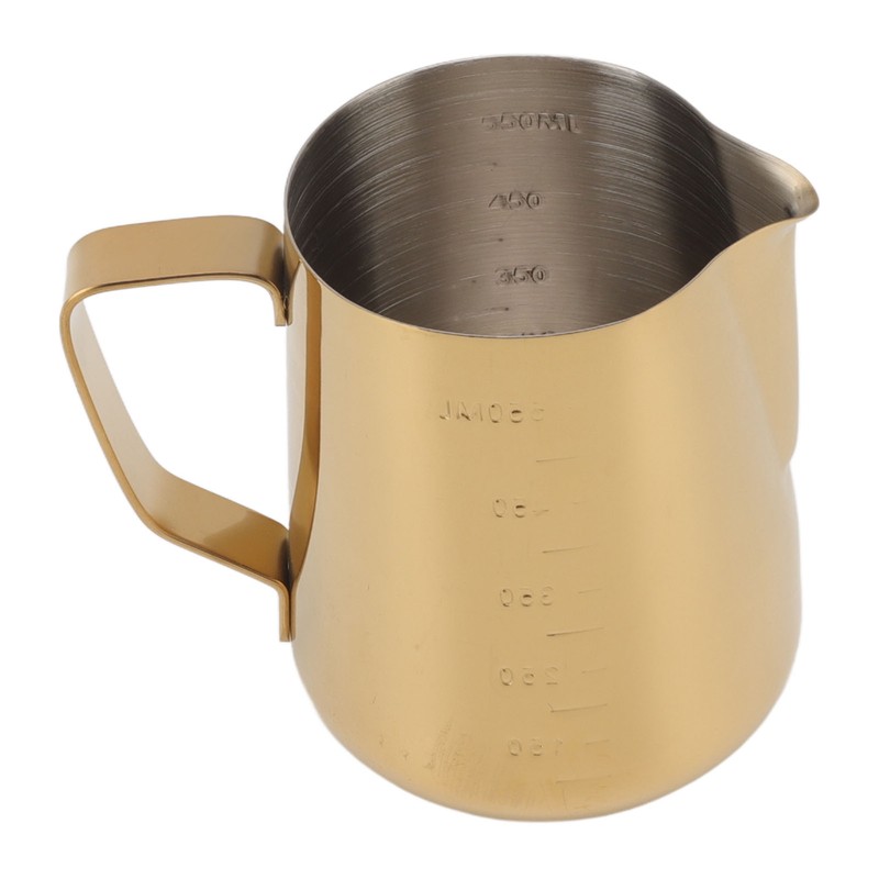 Milk Frothing Pitcher Dual Scale 304 Stainless Steel Milk Frother