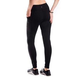 Yogipace,Side Pockets,Tall Women's Water Resistant Thick Thermal Fleece Lined Leggings Warm Winter Tights,31",Black,XS