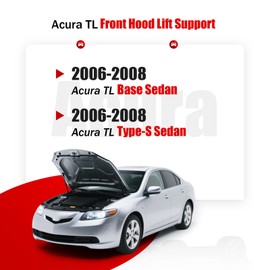 IAQWE Front Hood Struts Lift Supports Fit for 2006-2008 Acura TL Base/Type-S Sedan 4-Door Hood Gas Shock, PM1019, SG365001 2PCS