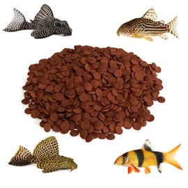 BIG KAHUNA TROPICAL FISH Premium Sinking Omnivore High Protein Algae Wafers Ideal for Plecos, Catfish, Shrimp, Snails, and Other Bottom Feeding Fish 5 lbs. (8 mm Omnivore)