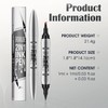 2 in 1 Eyebrow Pencil Dual-Ended,3D Microblading Waterproof Eyebrow Pen,4-Tipped