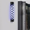 AngelcityCC Barber Pole Black White LED Light, 34 in Traditional