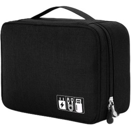2 Capas Organizador de Cables, para Cables, Cargadores, Auriculares, etc