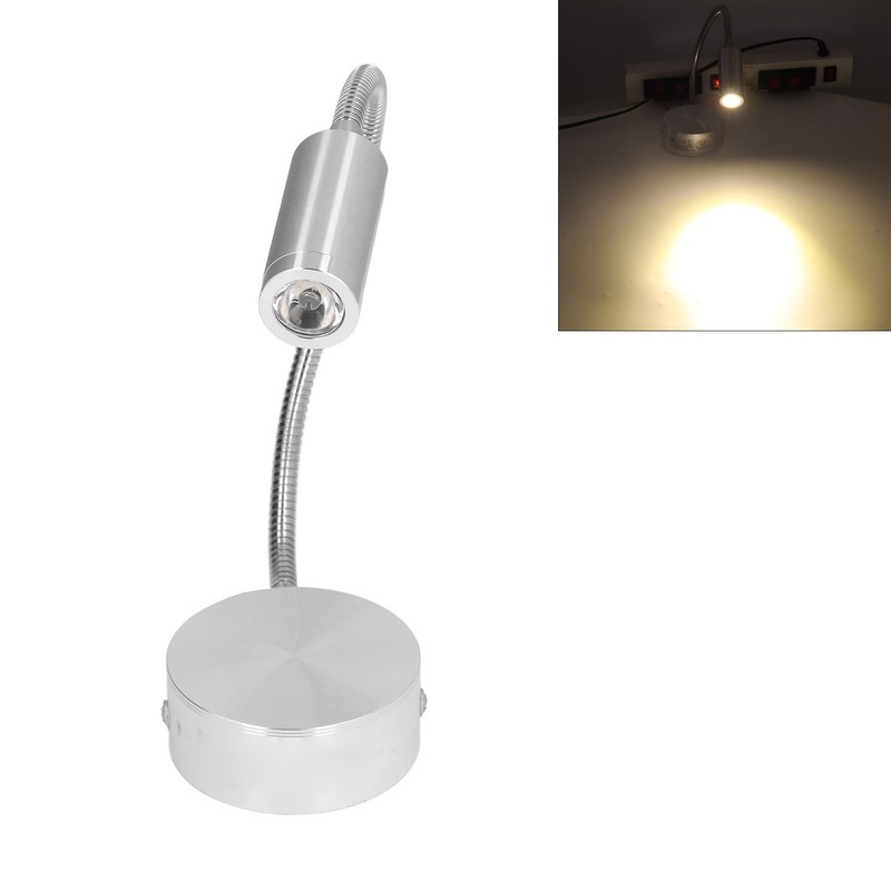 LED Spotlight 3W 4000K Work Reading Wall Light Aluminum with