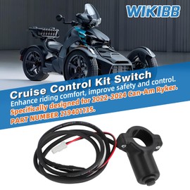 WIKIBB Cruise Control Kit Switch Assembly Compatible with 2022-2024 Can-Am Ryker, Replace #219401135 Black