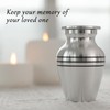 Aerospace-Grade Aluminum Urn for Adult Male Ashes - Lightweight Cremation