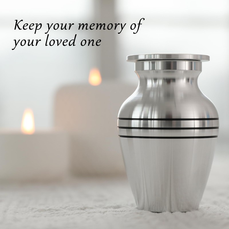 Aerospace-Grade Aluminum Urn for Adult Male Ashes - Lightweight Cremation