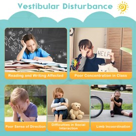 BABAMU Sensory Chair for Kids Autism Sensory Products Sit and Spin Autism Toys Spinning Swivel Chair Training Body Coordination (Pink)