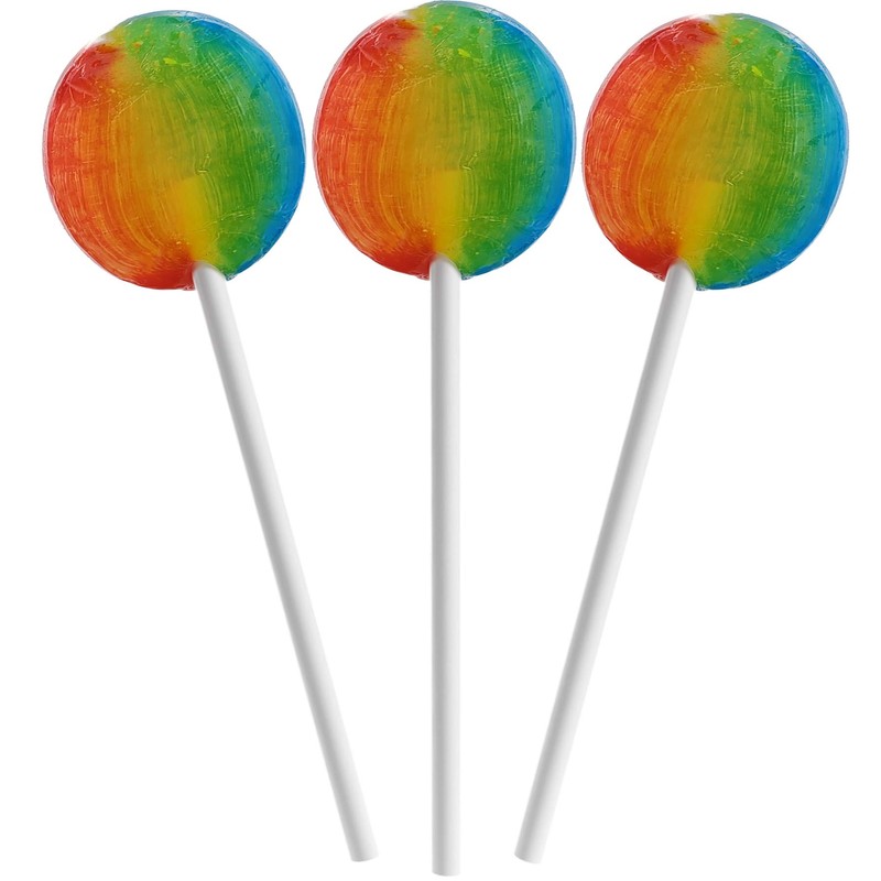 Lollipops Suckers, Sugar-Free, Pediatric Rainbow, Tooty Fruity Flavor, Kosher, Individually