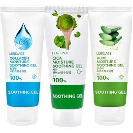 Crema Gel Hidratante Coreano / Colageno_ Aloe Vera_ Cica_3pz