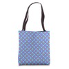 Blue and Lavender Water Lily Wonder Abstract Tote Bag